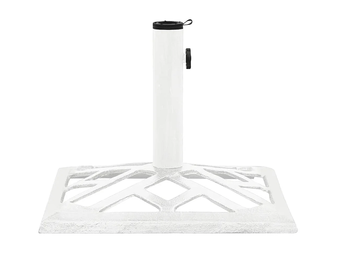 Belfort  Socle de parasol Blanc 44x44x31 cm Fonte