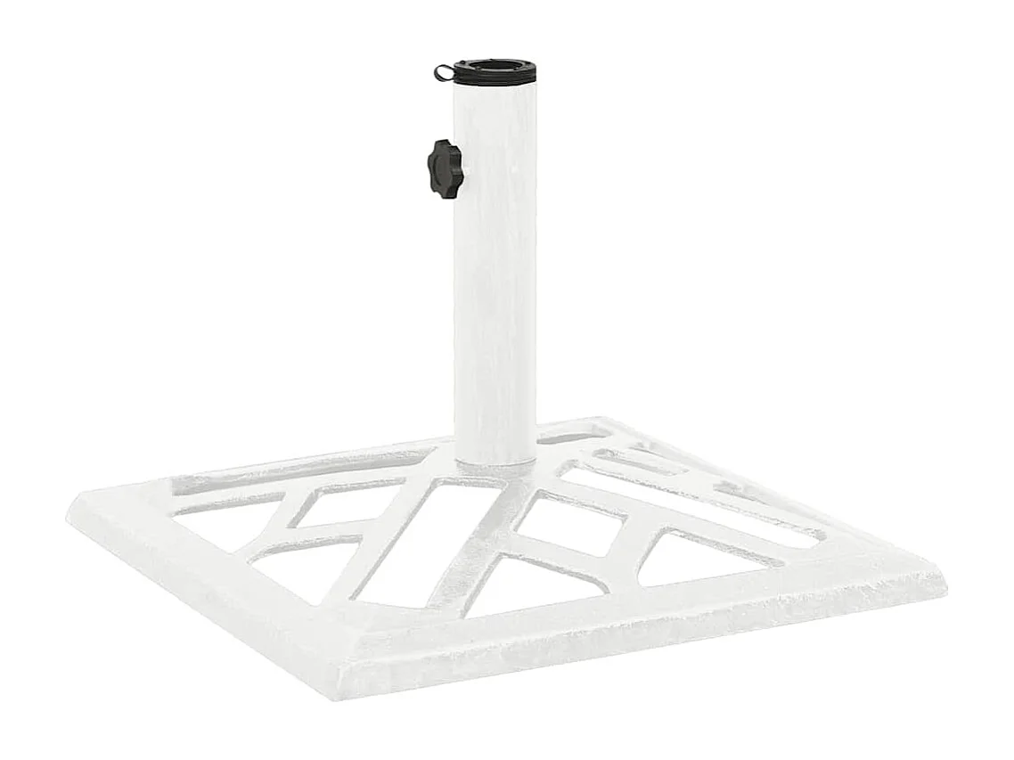 Belfort  Socle de parasol Blanc 44x44x31 cm Fonte