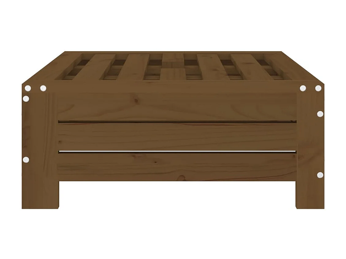 Torvin  Couvercle de base de parasol marron miel bois massif de pin