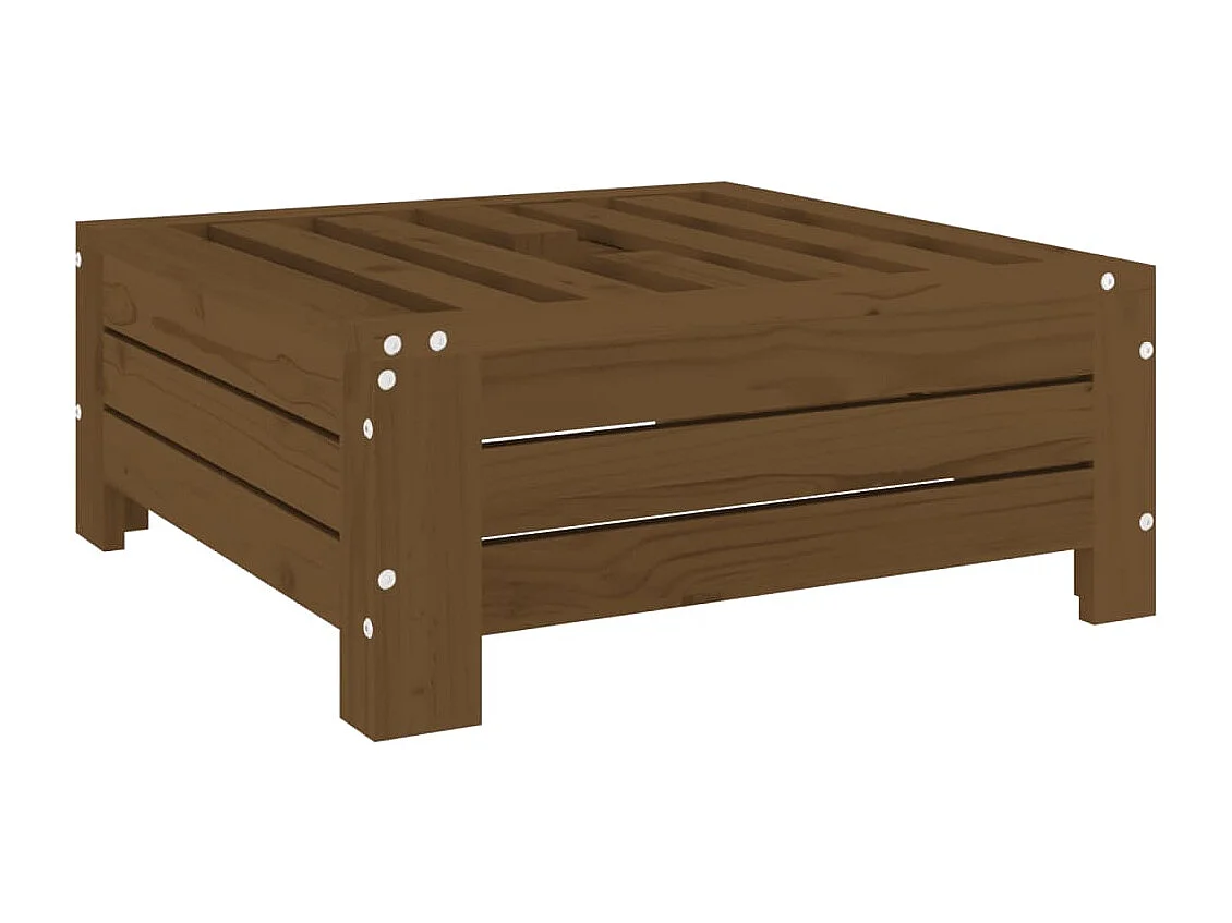 Torvin  Couvercle de base de parasol marron miel bois massif de pin