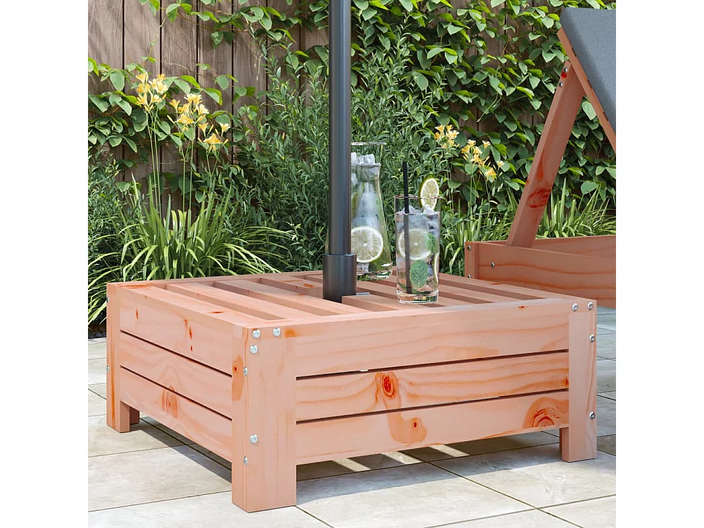 Torvin  Couvercle de base de parasol bois massif de douglas