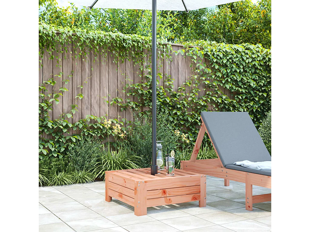 Torvin  Couvercle de base de parasol bois massif de douglas