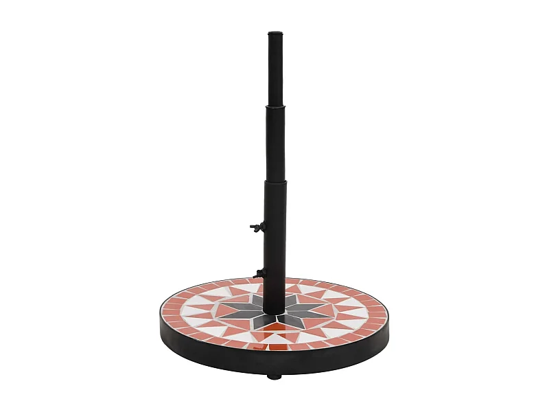 Zoey  Parasolvoet rond 12 kg terracotta wit