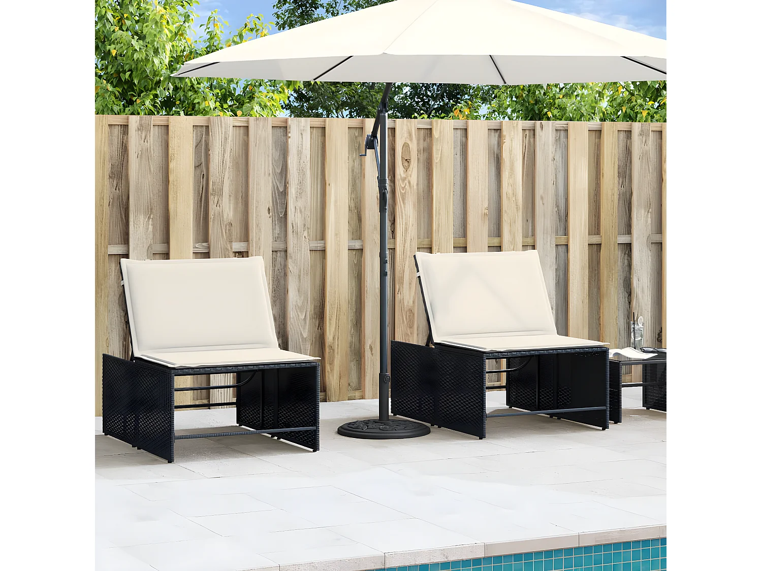 Seldor  Base de parasol pour mâts Ø38 / 48 mm 12 kg rond