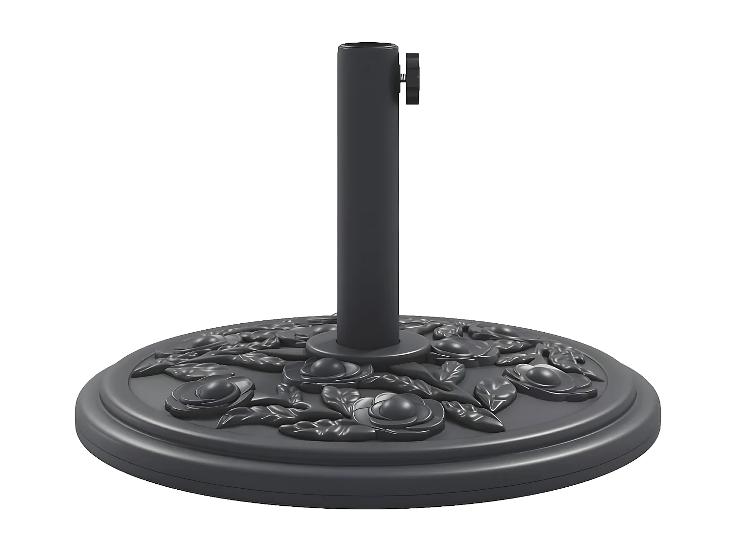 Seldor  Base de parasol pour mâts Ø38 / 48 mm 12 kg rond