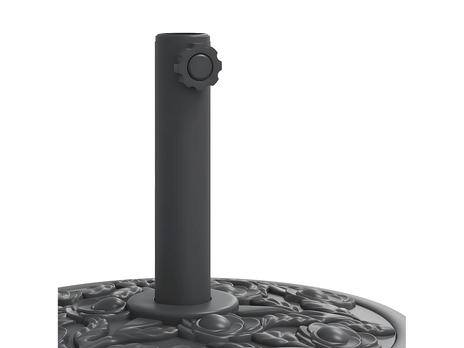 Seldor  Base de parasol pour mâts Ø38 / 48 mm 12 kg rond