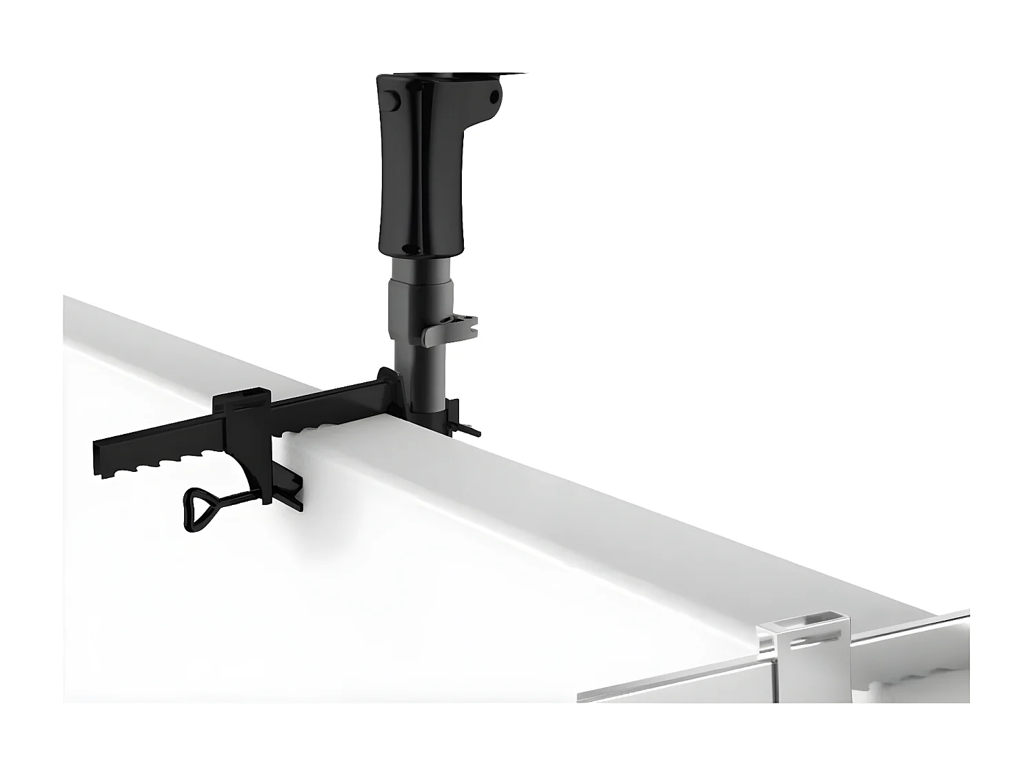 Prolenta Premium -  Support de balcon pour parasol Sun Wave Gris VOE5P033