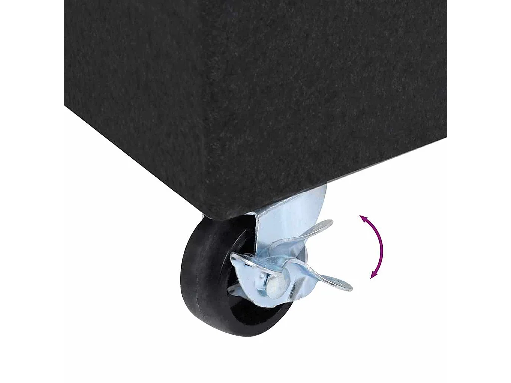 Brage  Base de sombrilla granito negra 45x25x8 cm