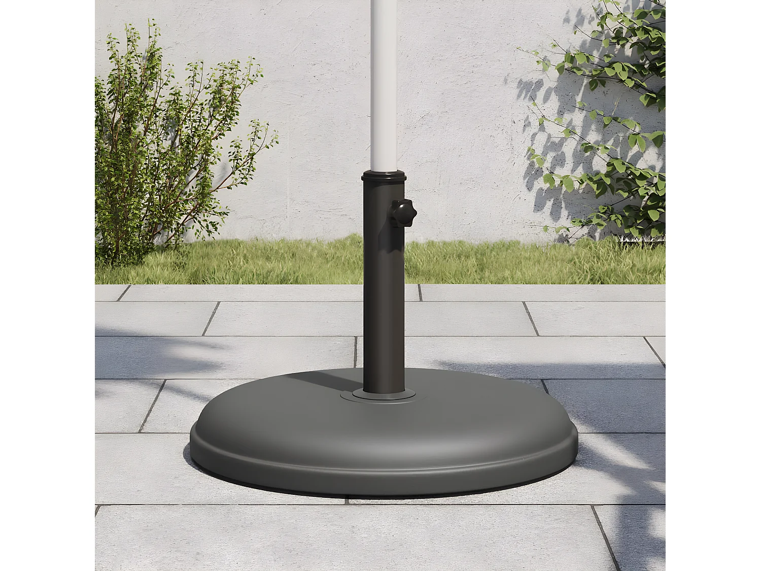 Tjorve  Base de parasol pour mâts Ø32/35/38 mm 15 kg rond