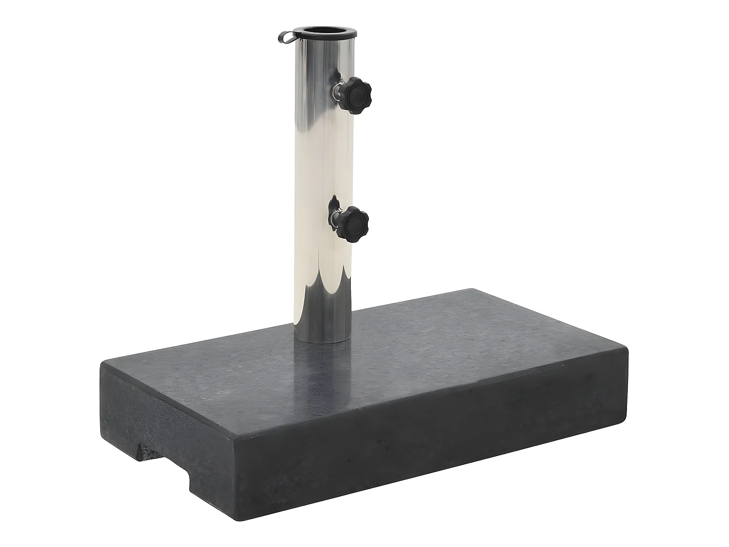 Brage  Socle de parasol rectangulaire Granite 25 kg Noir