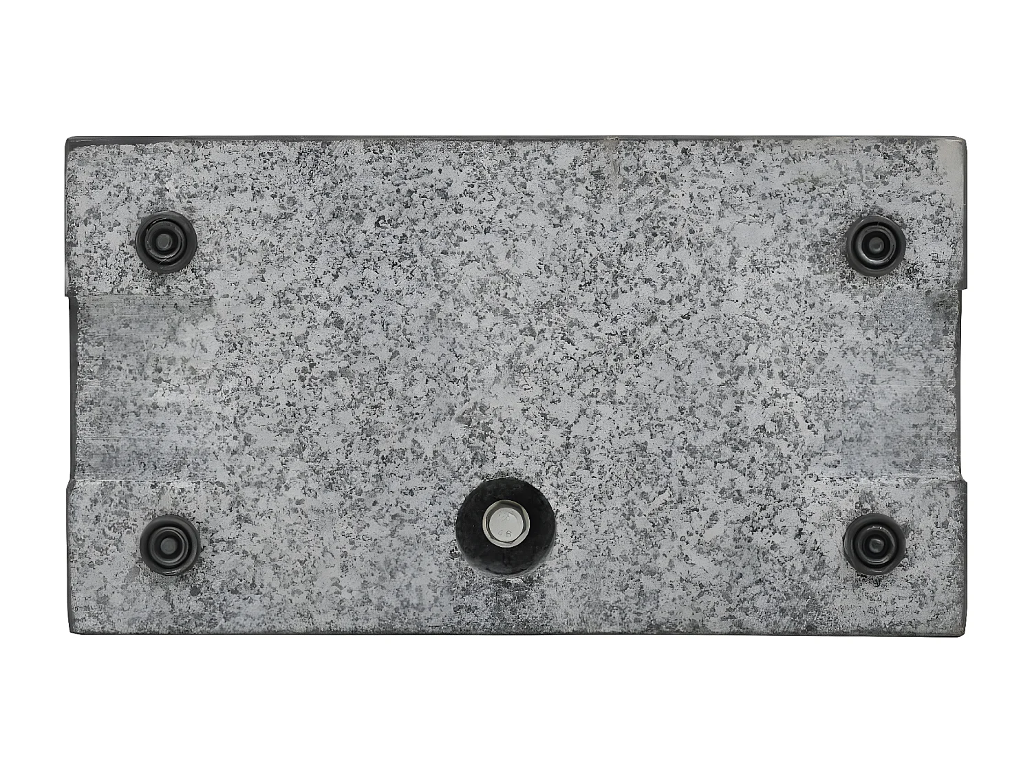 Brage  Socle de parasol rectangulaire Granite 25 kg Noir