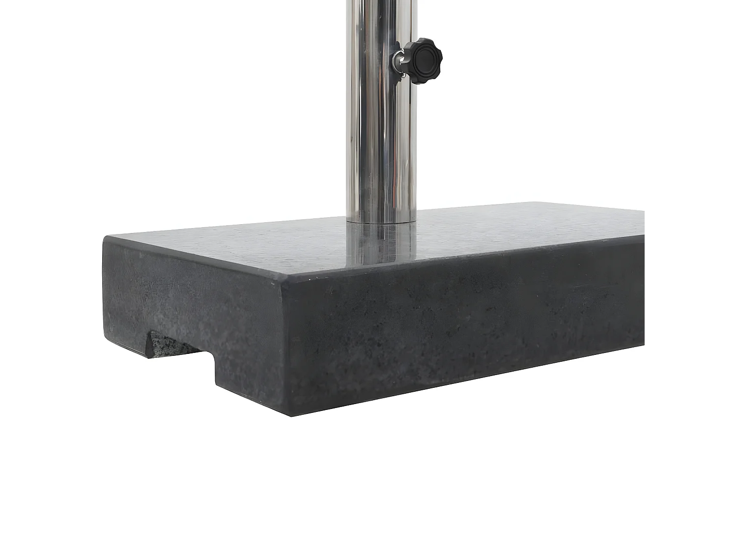 Brage  Socle de parasol rectangulaire Granite 25 kg Noir