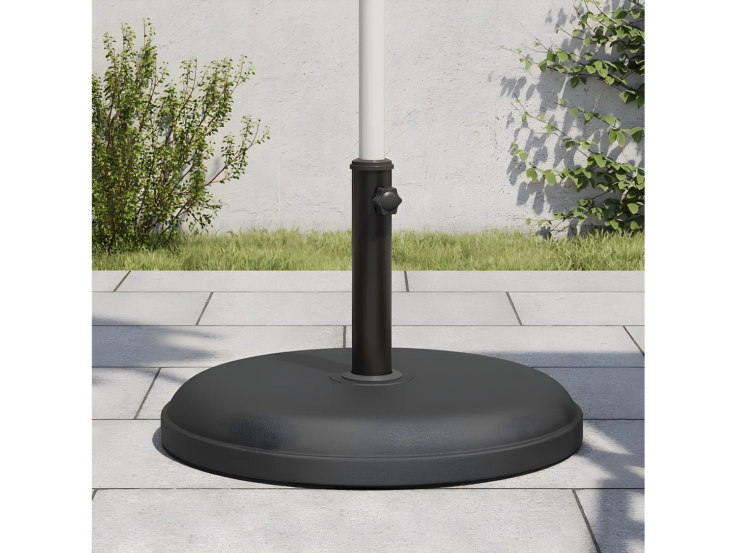 Tjorve  Base de parasol pour mâts Ø32/35/38 mm 25 kg rond