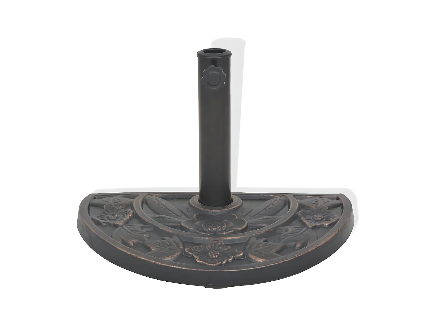 Xylon  Socle de parasol en résine demi-cercle Bronze 9 kg