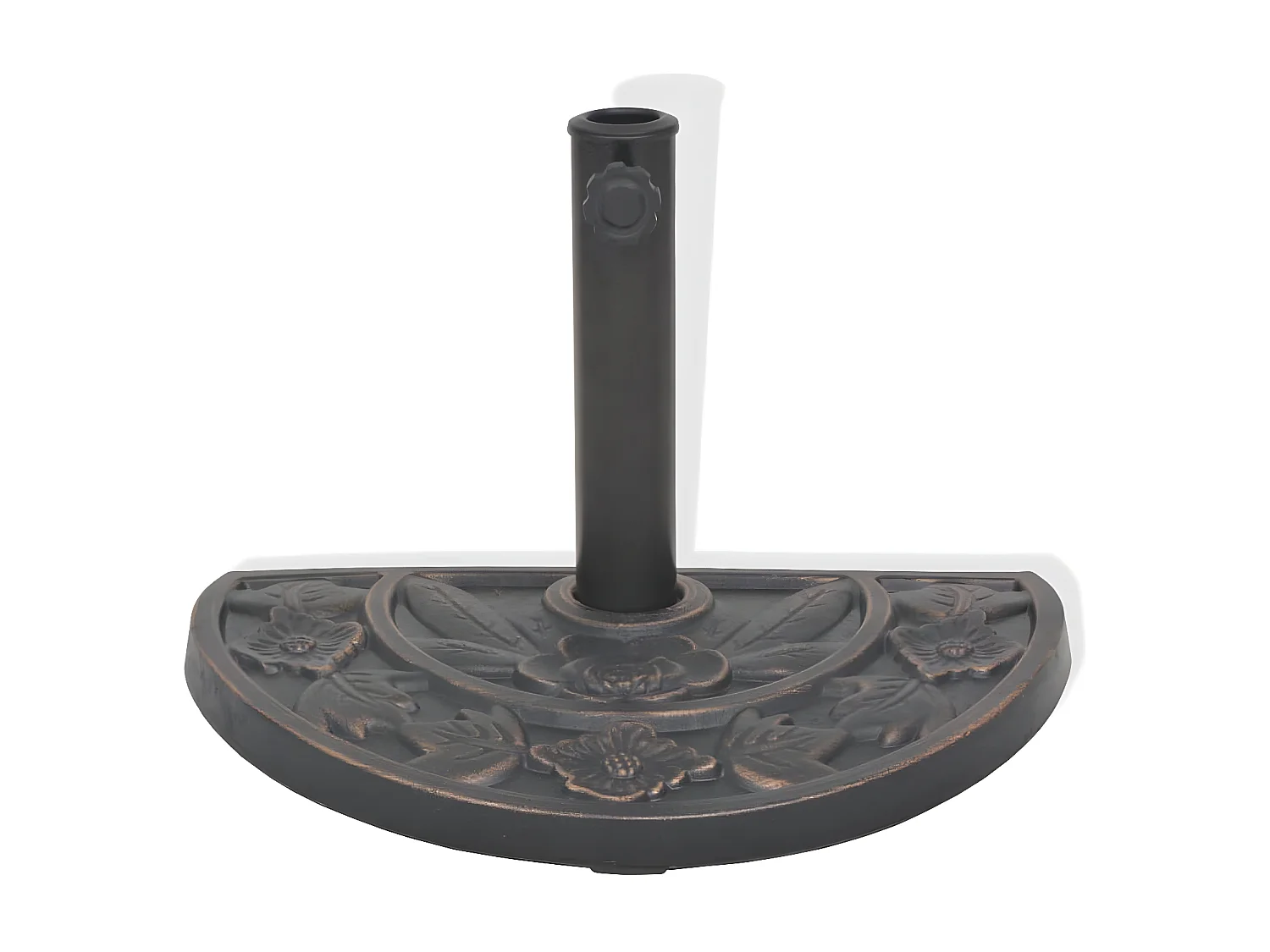 Xylon  Socle de parasol en résine demi-cercle Bronze 9 kg