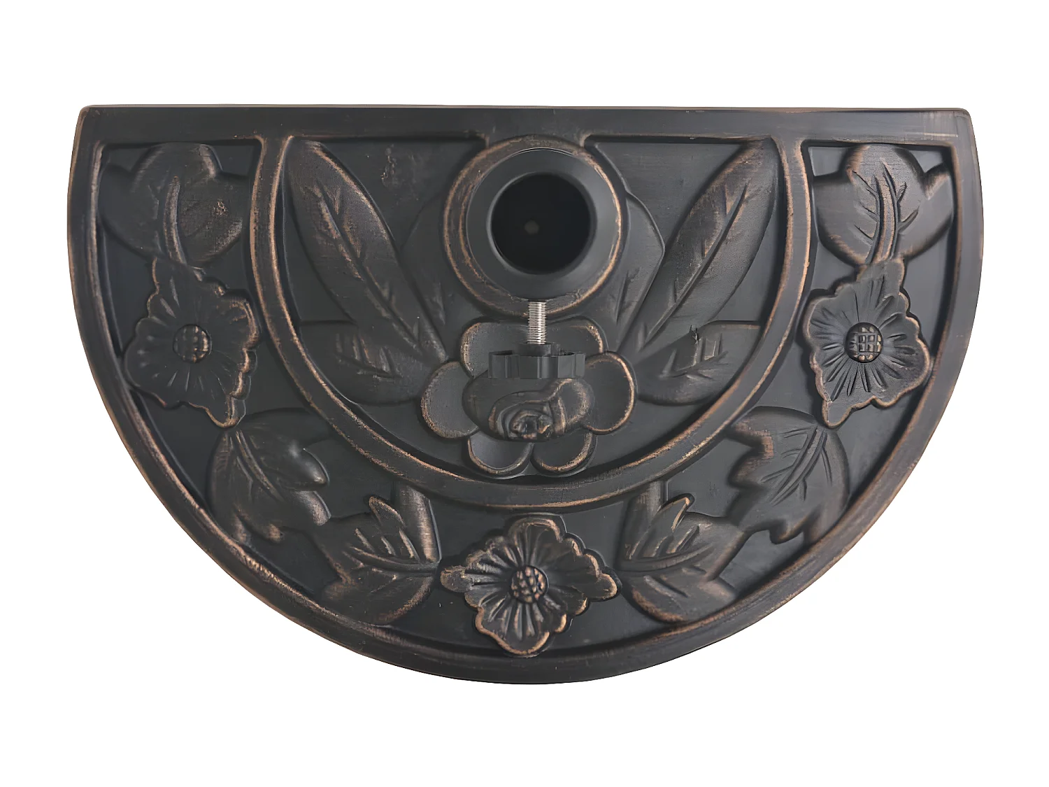 Xylon  Socle de parasol en résine demi-cercle Bronze 9 kg