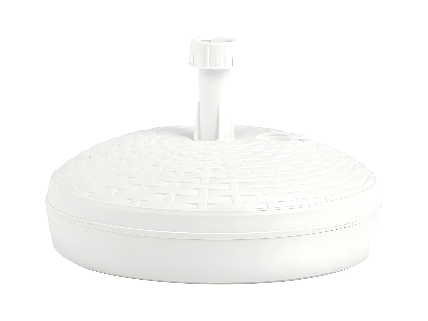 Dewey  Sonnenscrmständer Sand/Wasser 20 L Weiß Kunststoff Rattan