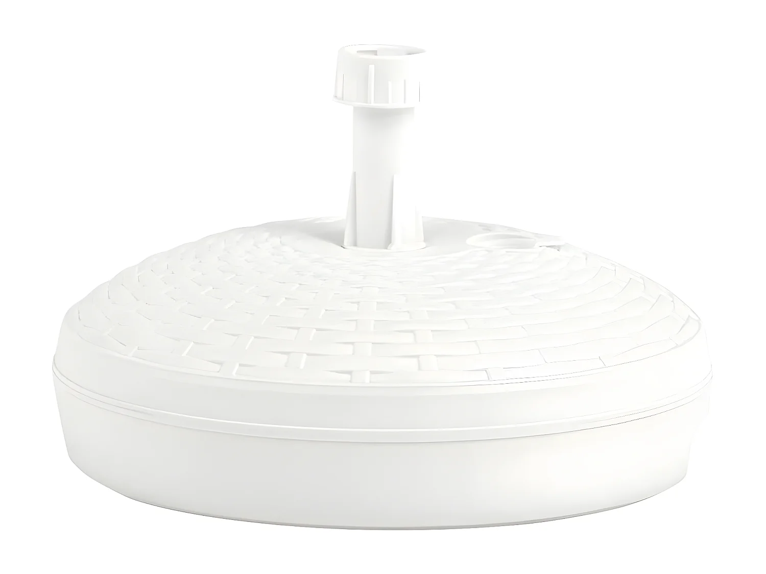 Dewey  Sonnenscrmständer Sand/Wasser 20 L Weiß Kunststoff Rattan