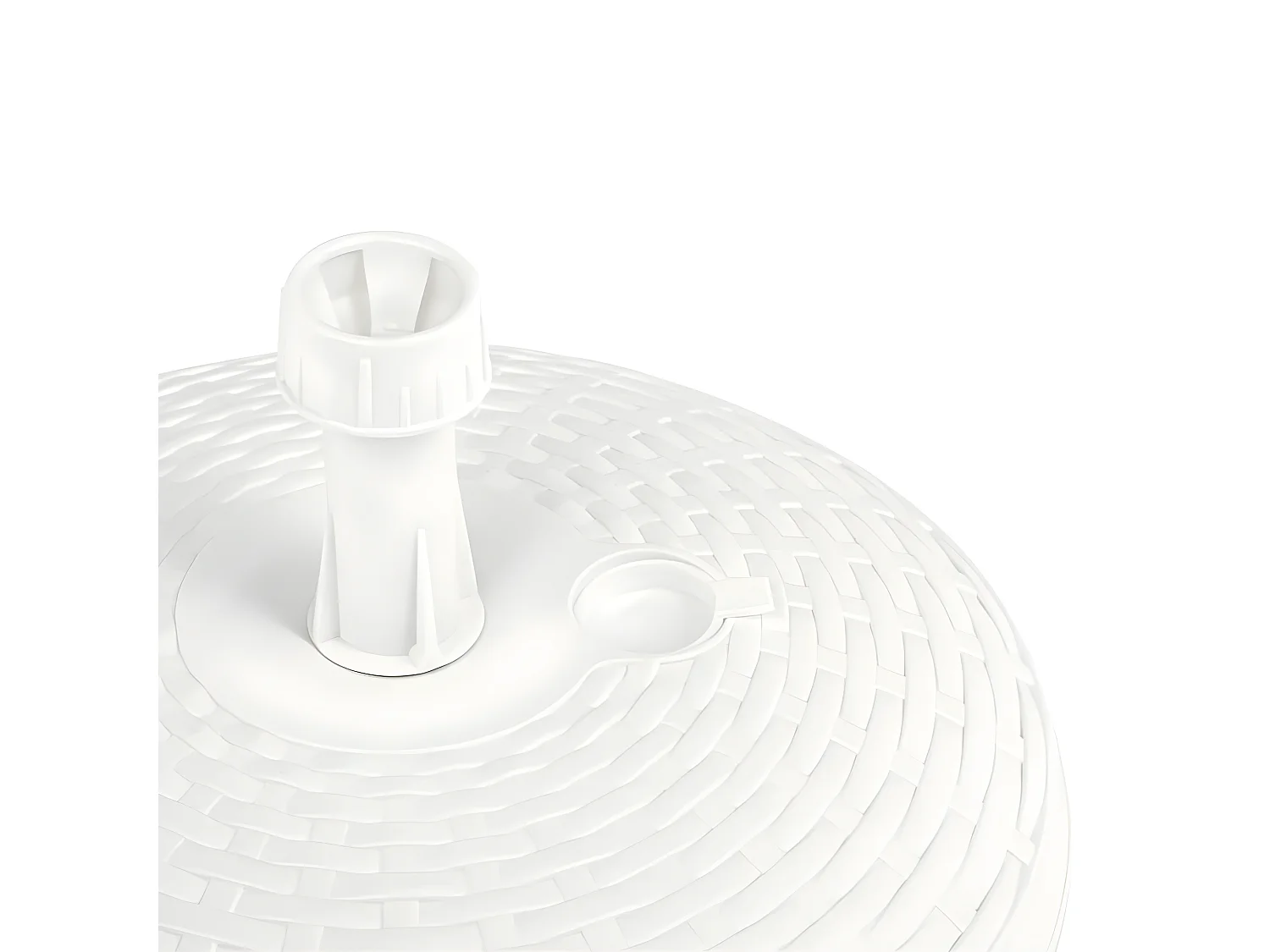 Dewey  Sonnenscrmständer Sand/Wasser 20 L Weiß Kunststoff Rattan