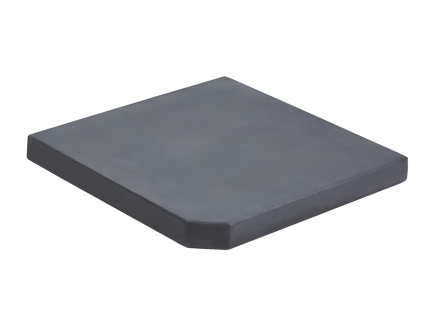 Bjørn  Plaque de poids de parasol Noir Granite Carré 25 kg