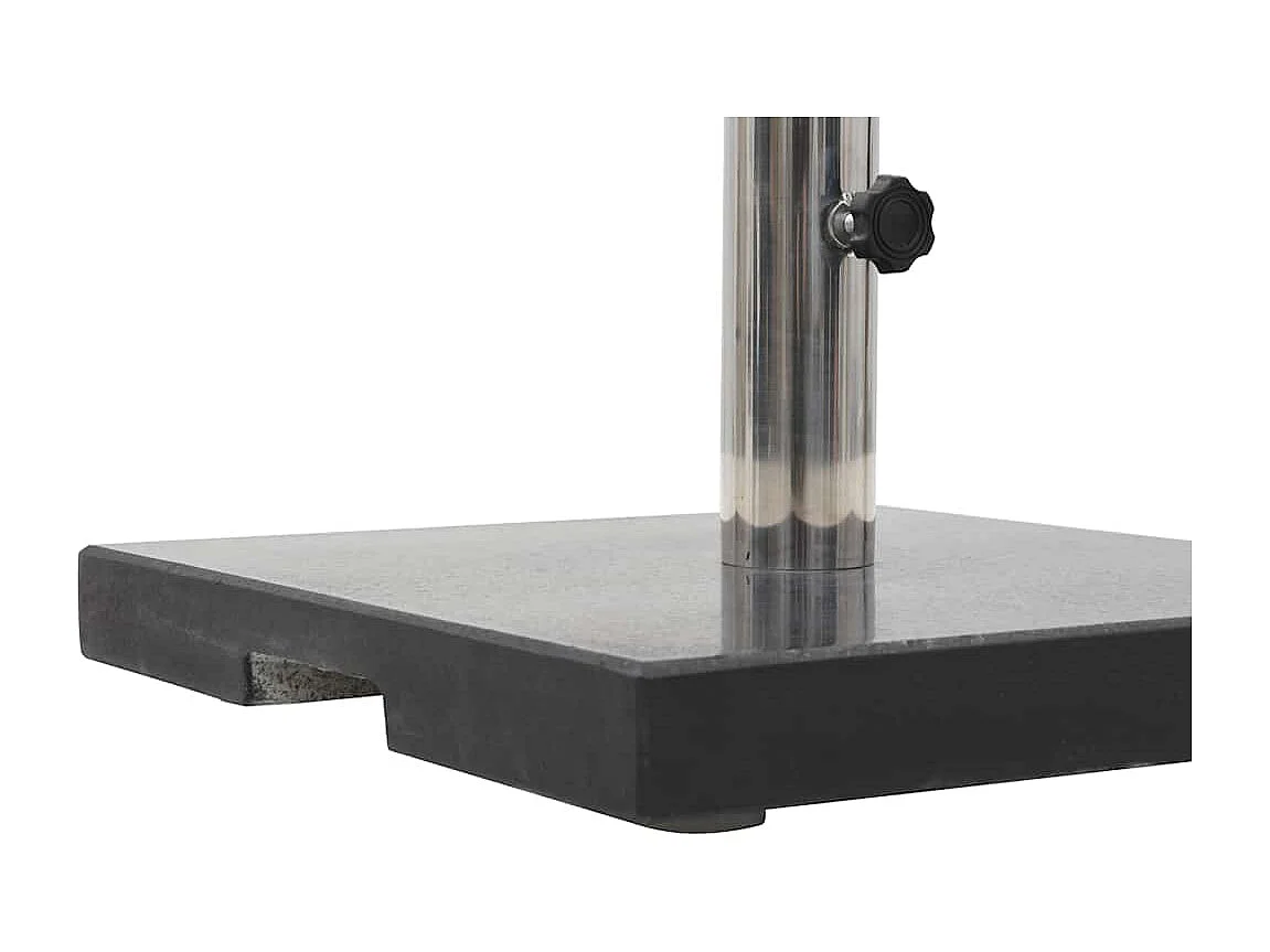 Jessica  Base per Parasole in Granito 20 kg Quadrata Nera