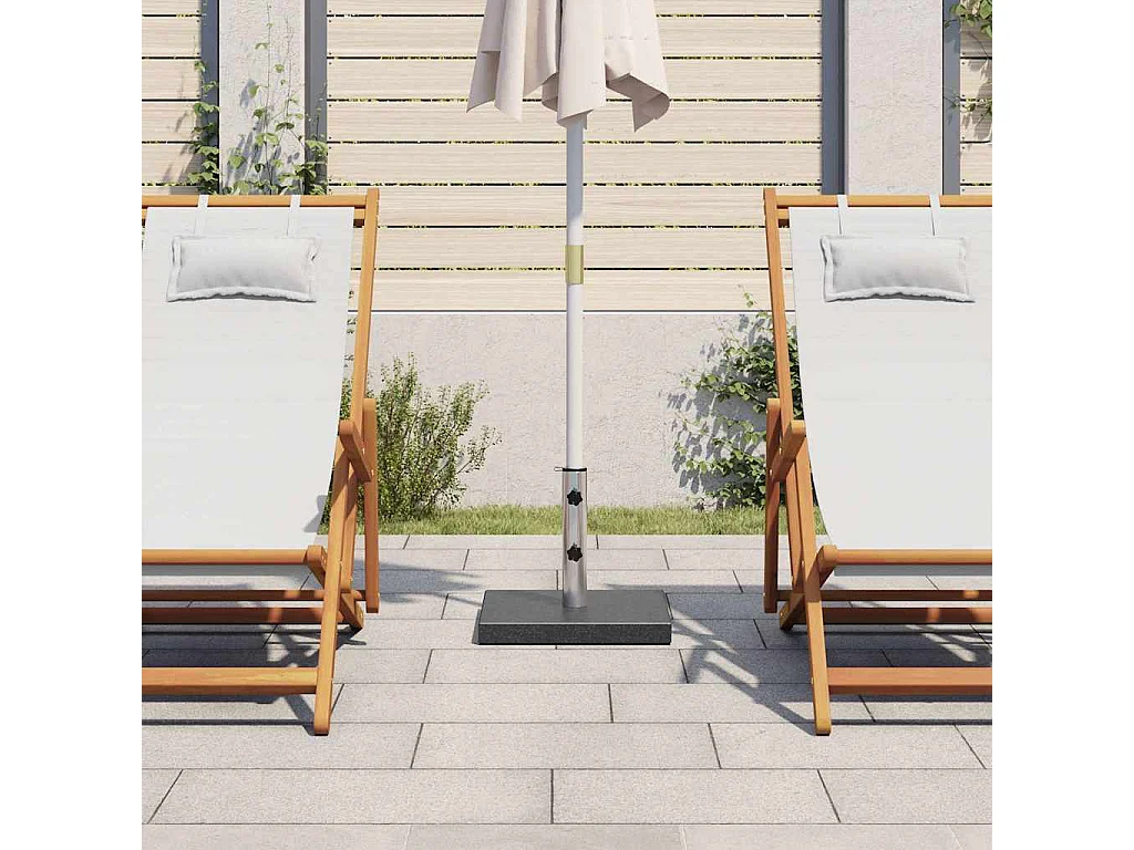 Jessica  Socle de parasol Granite 20 kg Carré Noir