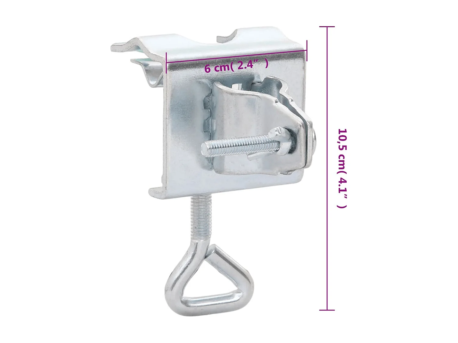 Garden Furniture -  Pinces à parasol pour balcon 2 pcs 32 mm acier