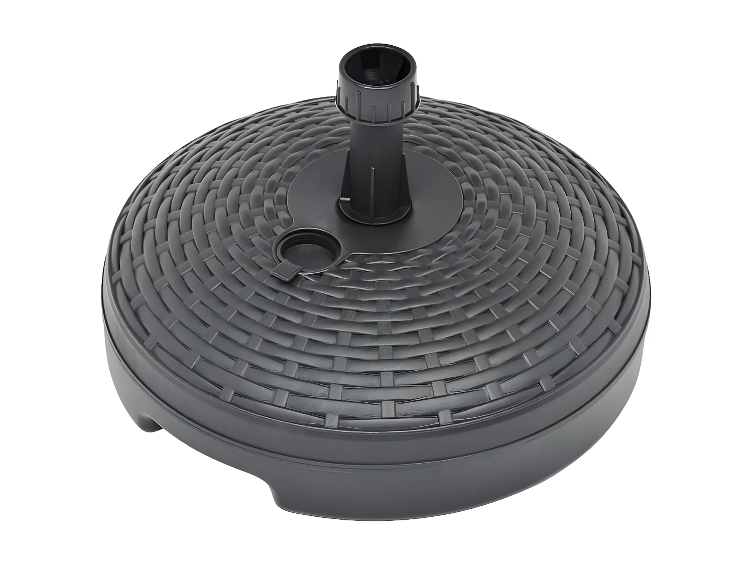 Dewey  Sonnenscrmständer Sand/Wasser 20L Anthrazit Kunststoff Rattan