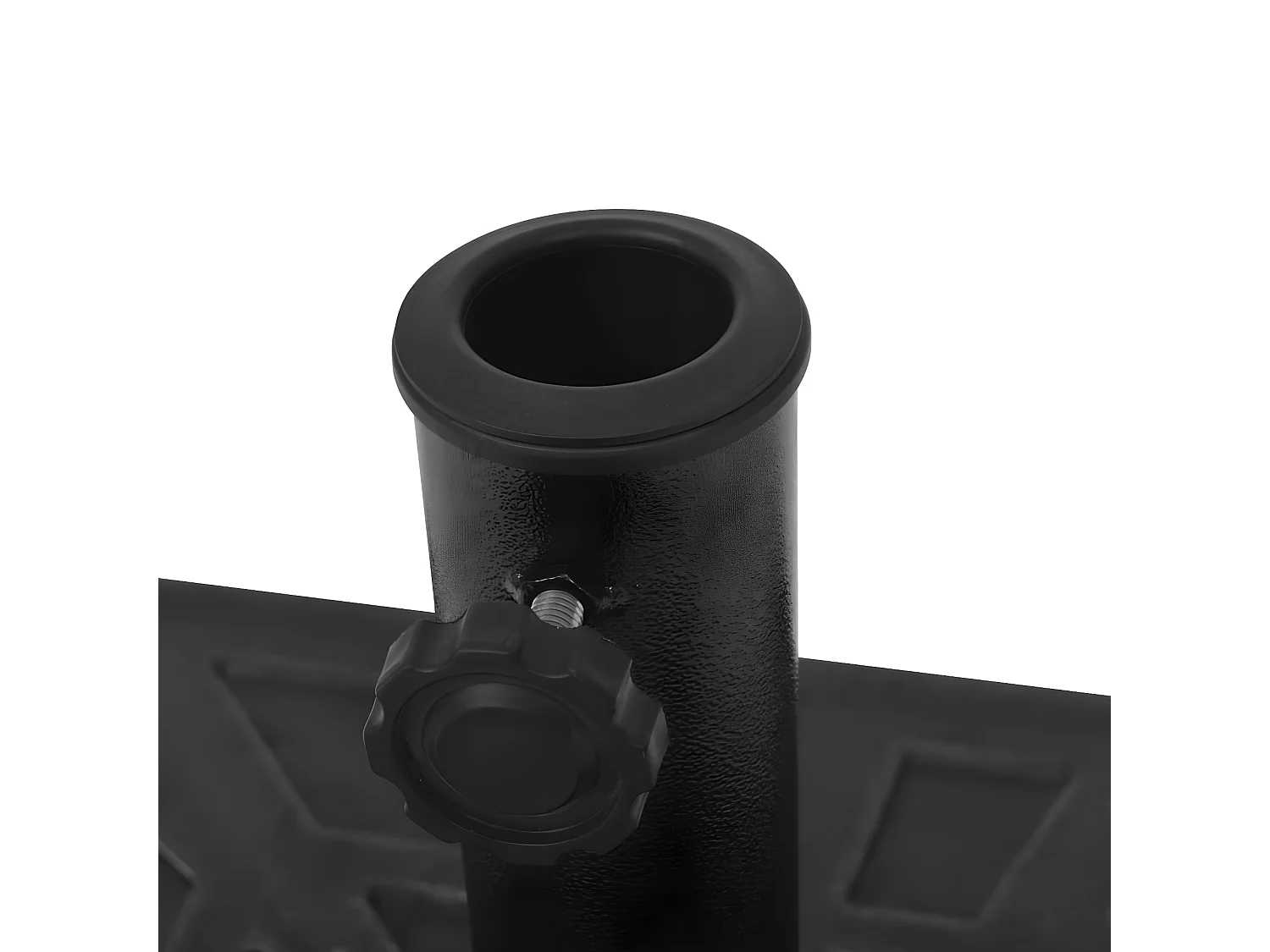 Gudrid  Parasolvoet vierkant 19 kg hars zwart