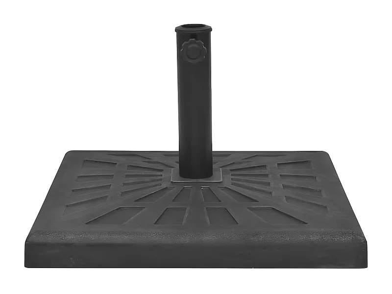 Gudrid  Parasolvoet vierkant 19 kg hars zwart