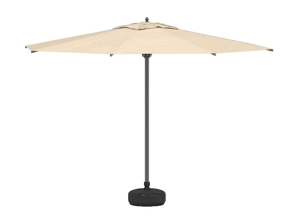 Garden Furniture -  Parasolvoet gevuld met zand/water 15 L zwart