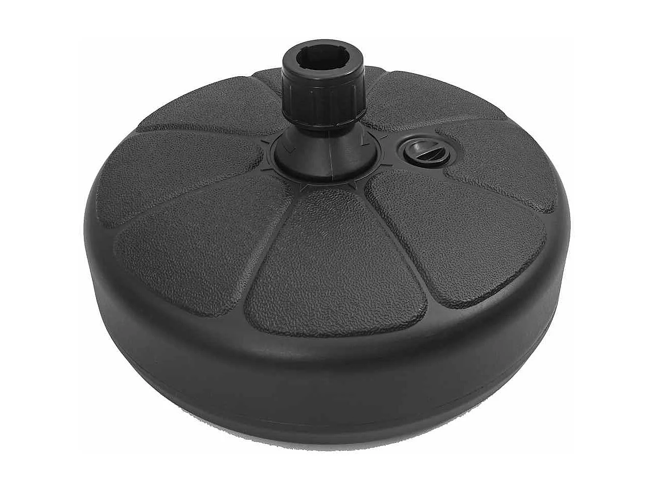 Garden Furniture -  Parasolvoet gevuld met zand/water 15 L zwart