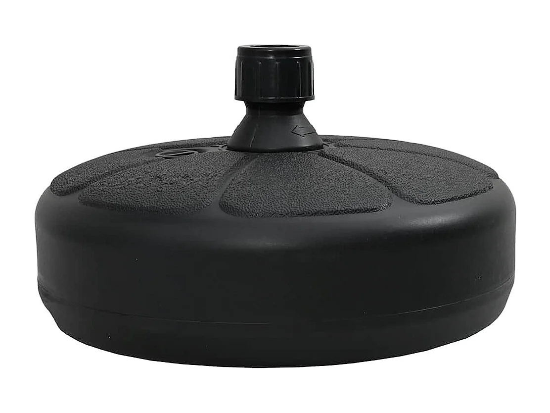 Garden Furniture -  Parasolvoet gevuld met zand/water 15 L zwart