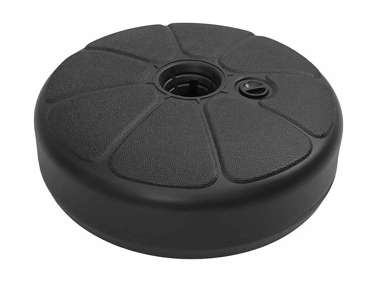 Garden Furniture -  Parasolvoet gevuld met zand/water 15 L zwart