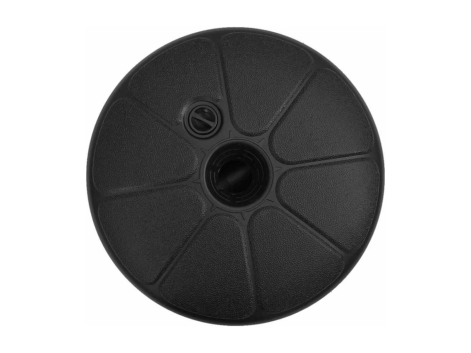 Garden Furniture -  Parasolvoet gevuld met zand/water 15 L zwart