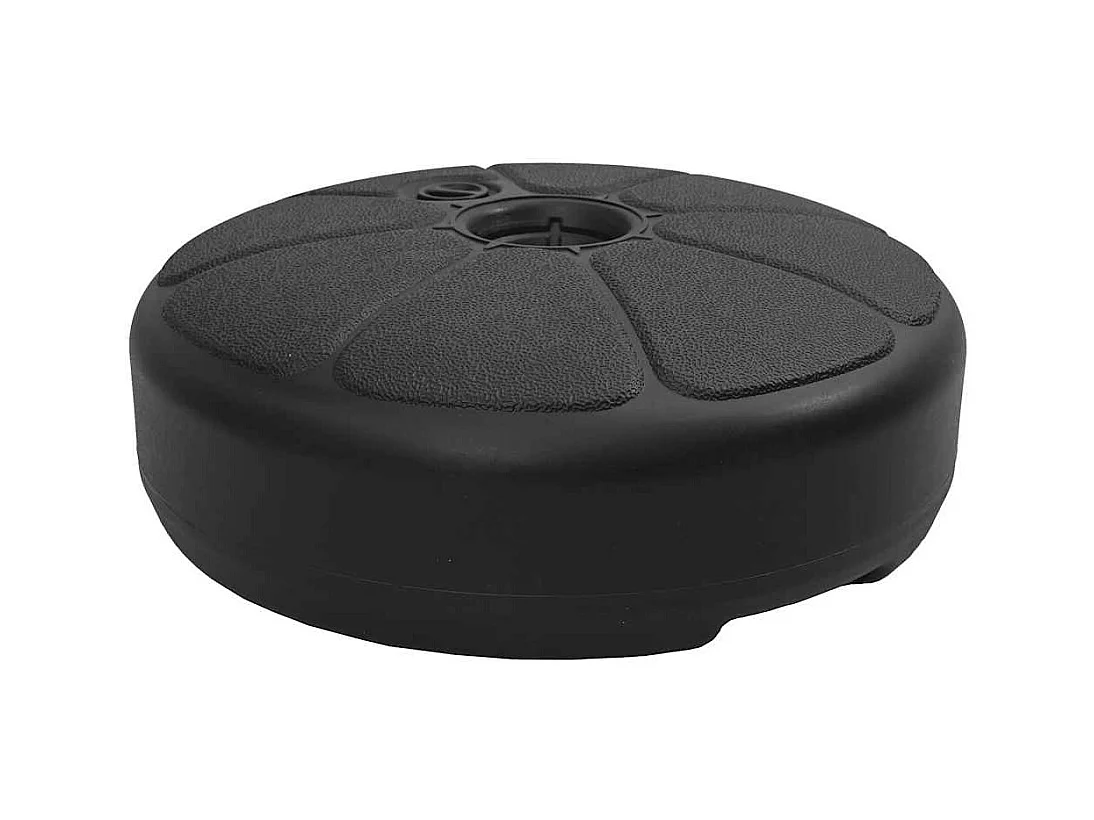 Garden Furniture -  Socle de parasol Rempli de sable/d'eau 15 L Noir