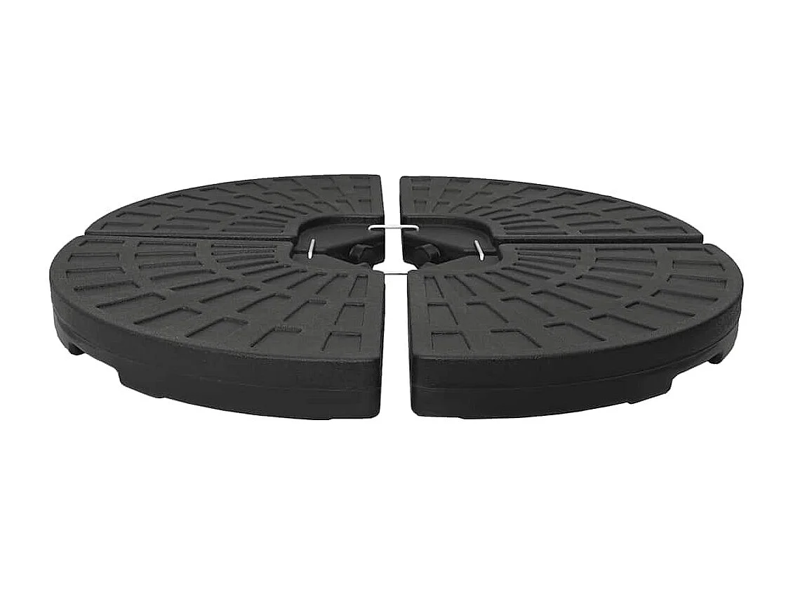 Garden Furniture -  Sonnenscrmständer Fächerförmig 4 Stk. Schwarz