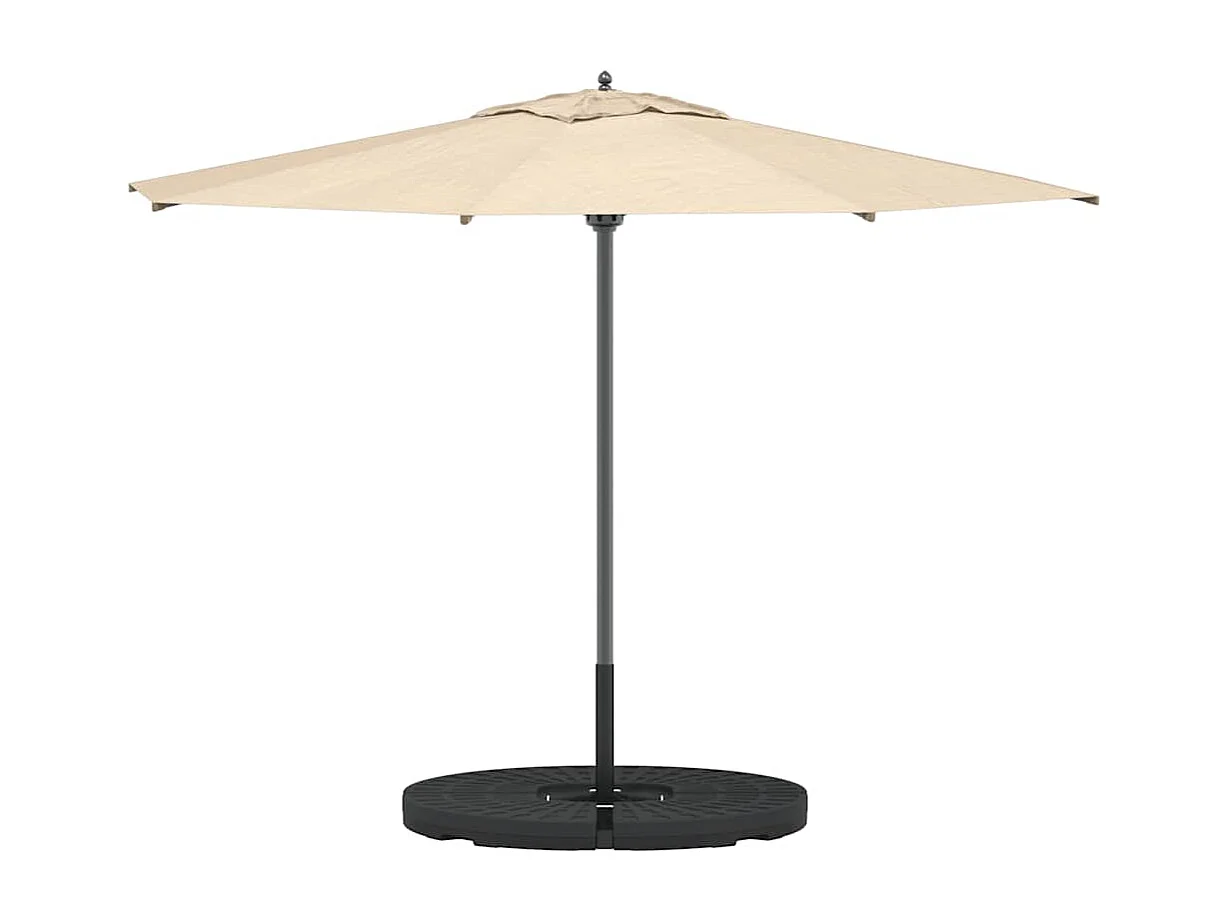 Garden Furniture -  Sonnenscrmständer Fächerförmig 4 Stk. Schwarz