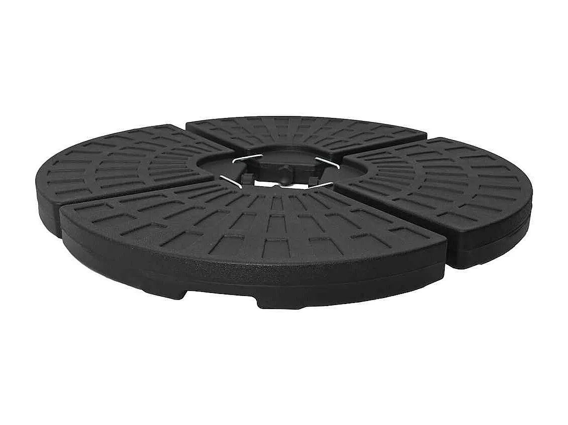 Garden Furniture -  Sonnenscrmständer Fächerförmig 4 Stk. Schwarz