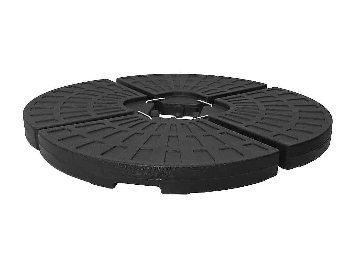 Garden Furniture -  Sonnenscrmständer Fächerförmig 4 Stk. Schwarz