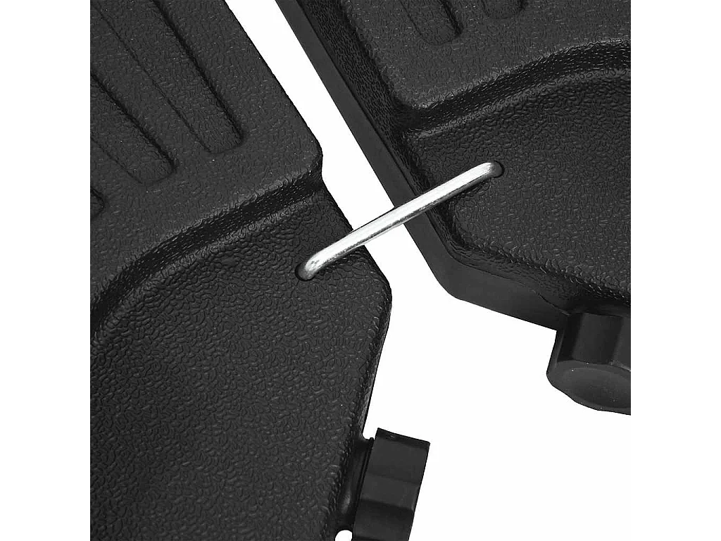 Garden Furniture -  Sonnenscrmständer Fächerförmig 4 Stk. Schwarz