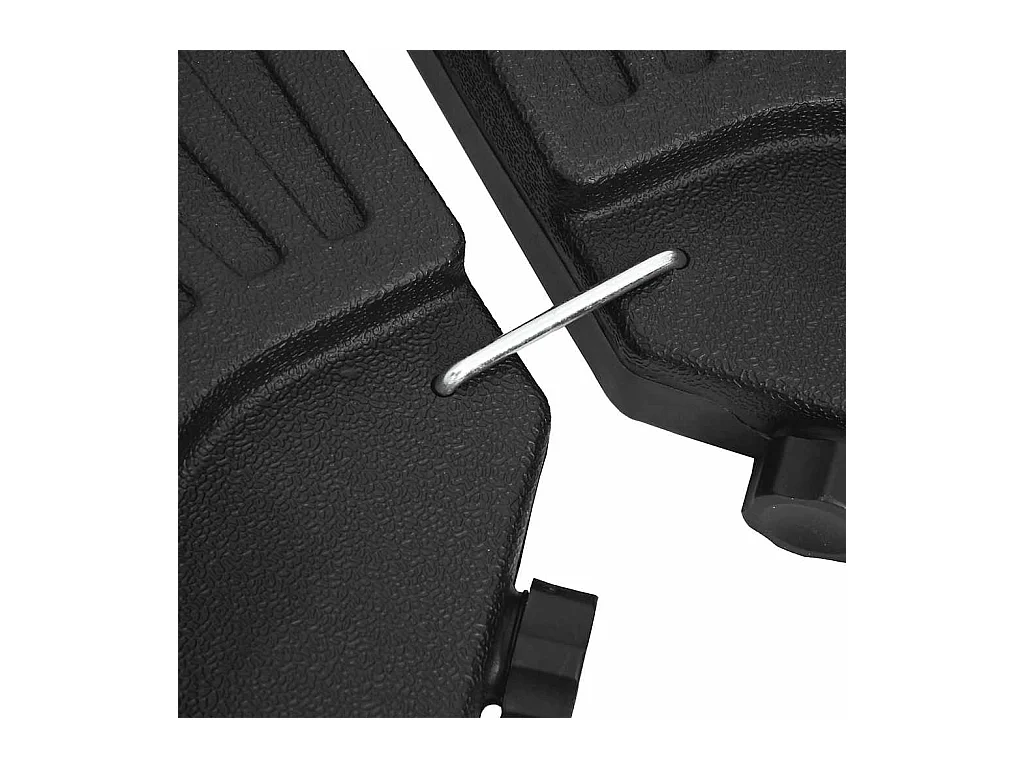 Garden Furniture -  Parasolvoeten waaiervormig 4 st zwart