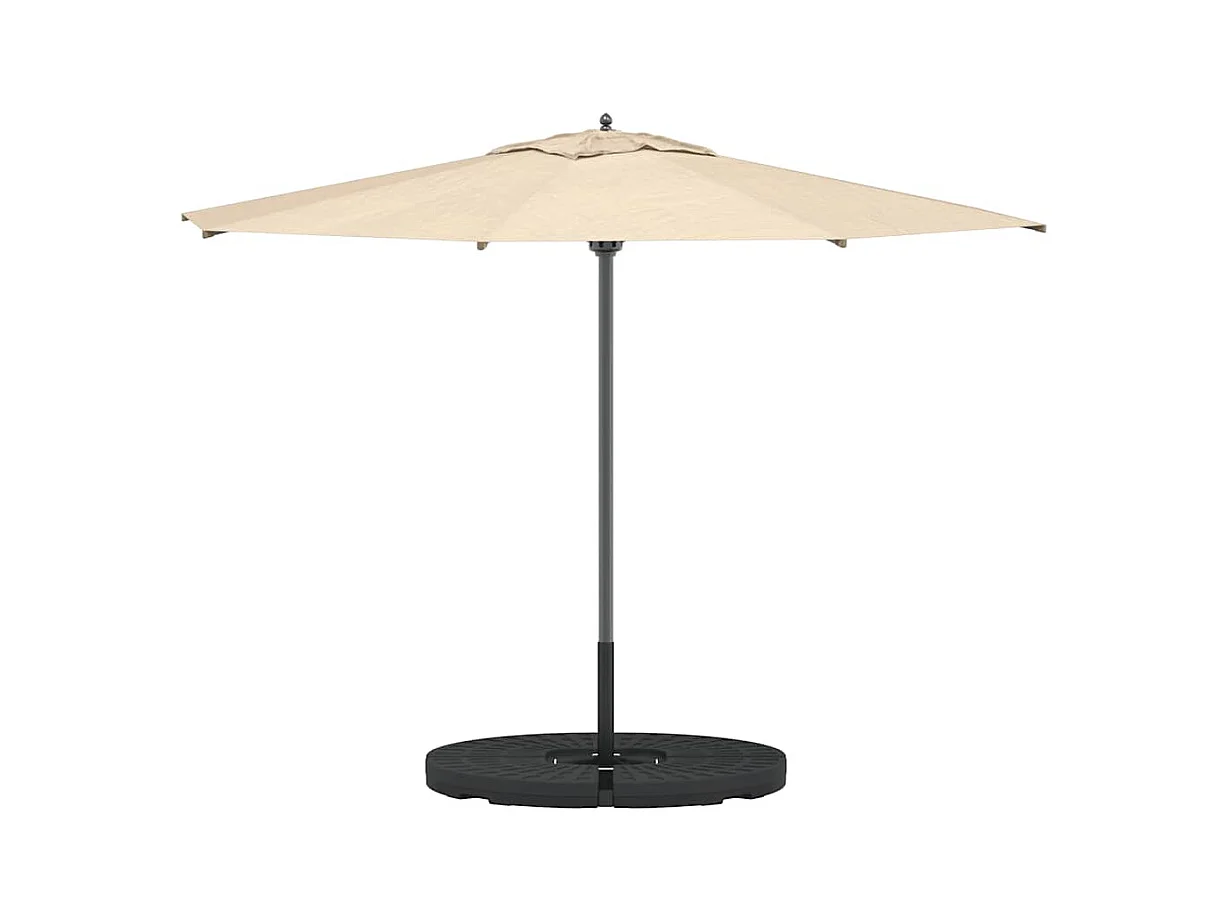 Garden Furniture -  Parasolvoeten waaiervormig 4 st zwart