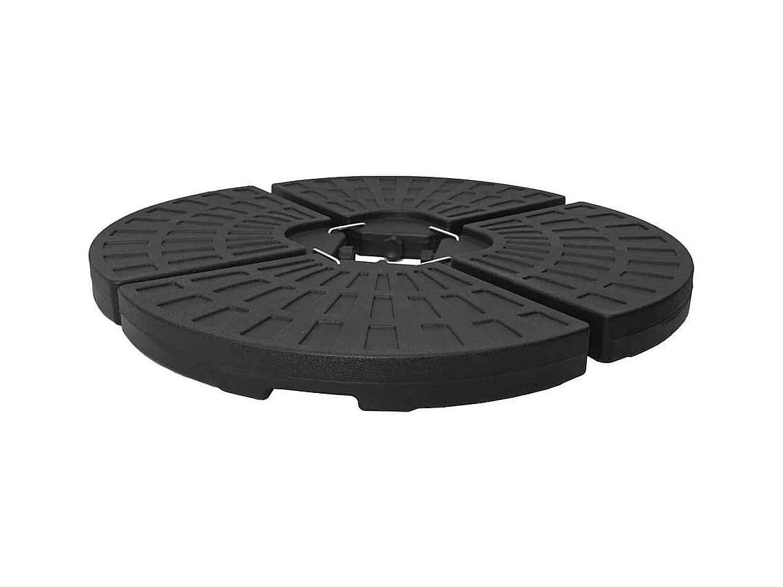 Garden Furniture -  Parasolvoeten waaiervormig 4 st zwart
