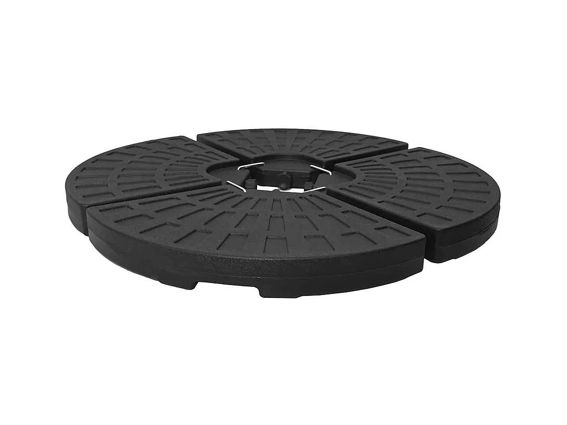 Garden Furniture -  Parasolvoeten waaiervormig 4 st zwart