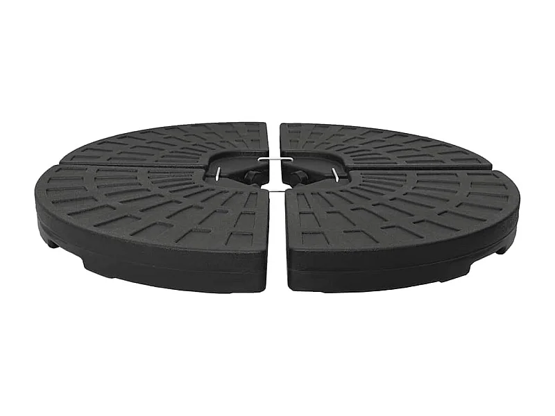 Garden Furniture -  Sonnenscrmständer Fächerförmig 4 Stk. Schwarz