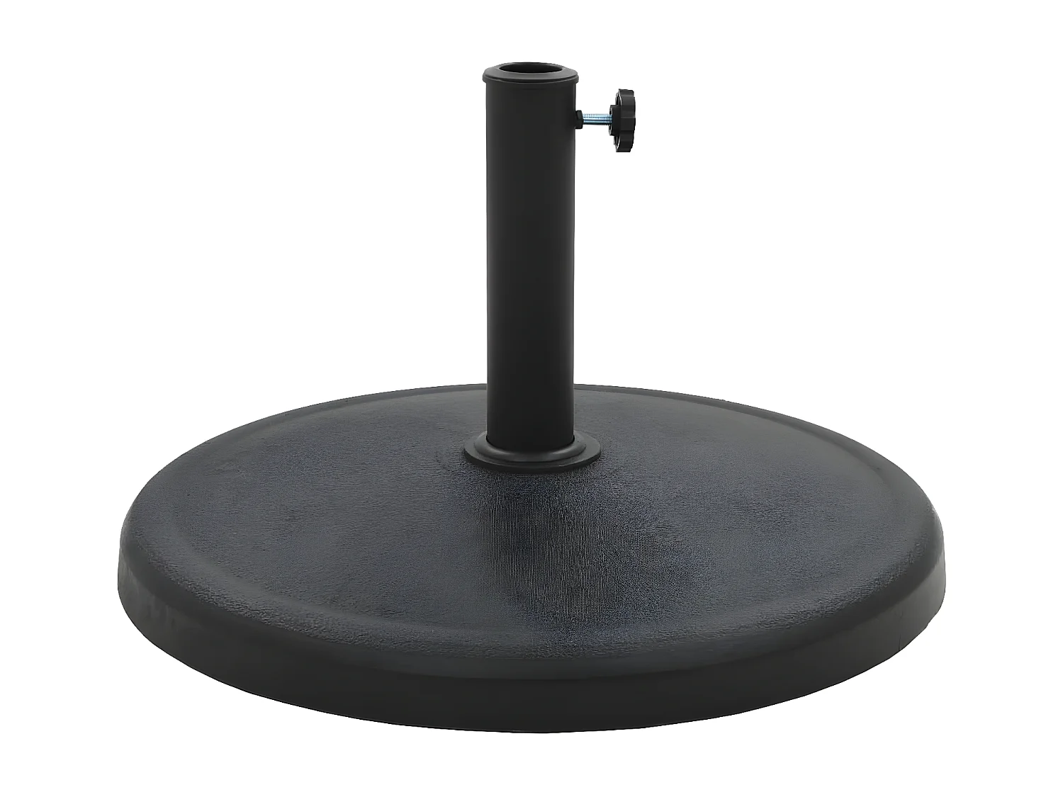 Hønefoss  Socle rond de parasol Polyrésine 19 kg Noir