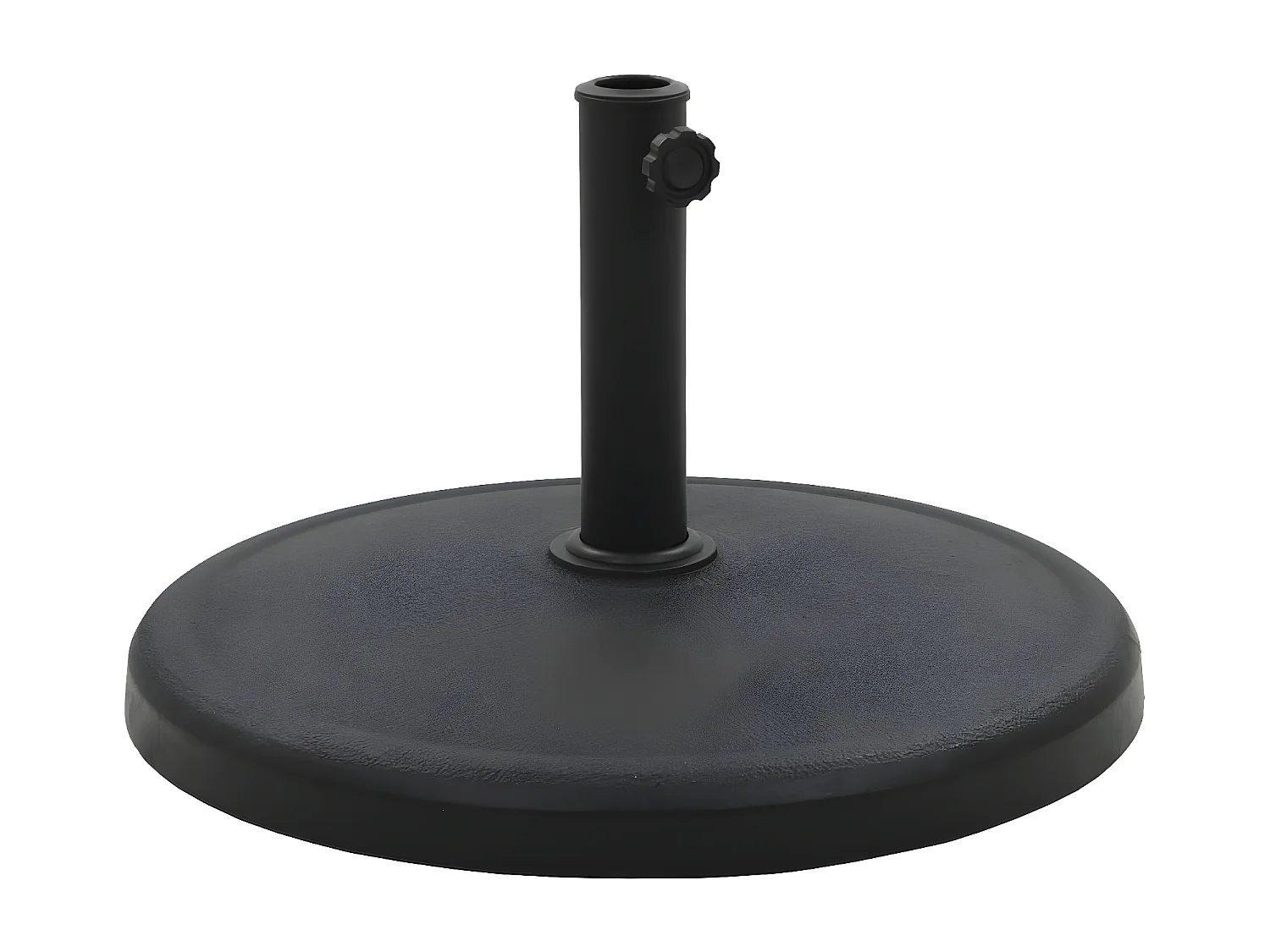 Hønefoss  Socle rond de parasol Polyrésine 19 kg Noir