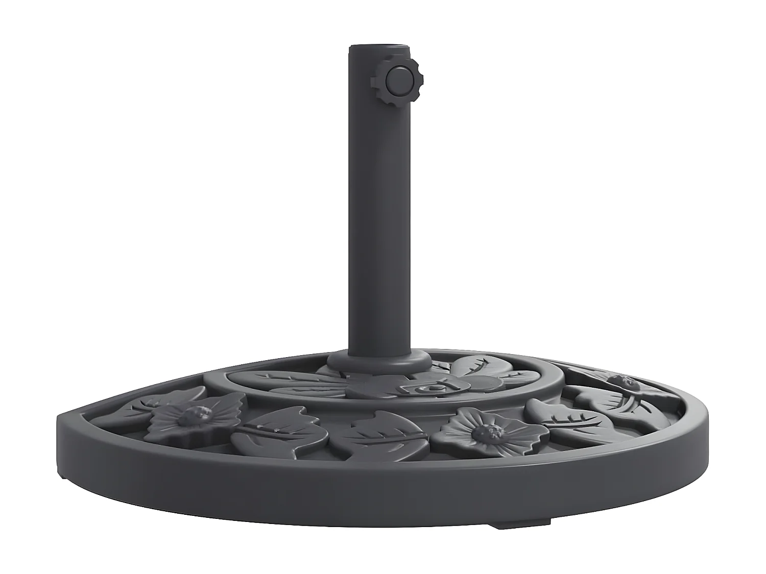 Seldor  Sonnenscrmständer für Ø38/48 mm Mast 9 kg Halbrund