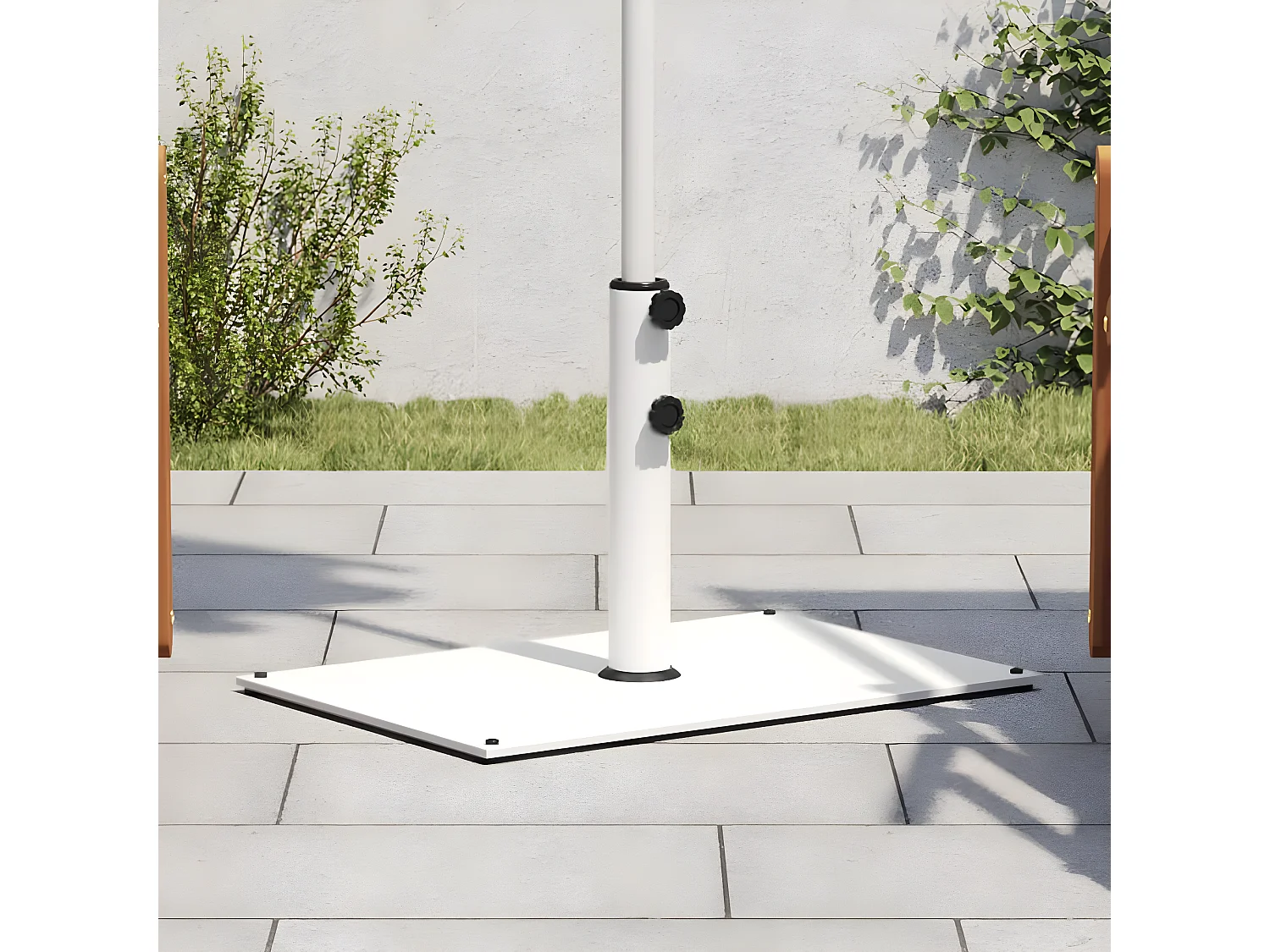 Tjalrin  Base per Ombrellone per Pali Ø32/38/48 mm 15 kg Rettangolare